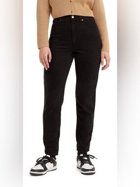 NWT 80S MOM WOMEN'S JEANS in black size 33 30